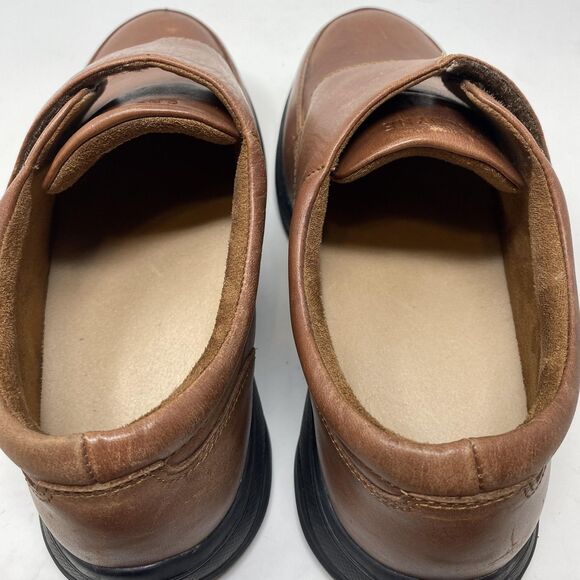 Anodyne Shoes Mens Size 8.5 Wide Brown Leather Hook Loop Walking Comfort main image 8